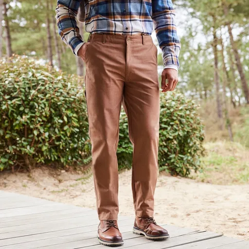 Nohavice z bavlneného plátna bachette