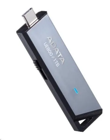 ADATA Flash Disk 1TB UE800, USB 3.2 USB-C, Elite drive, sivá