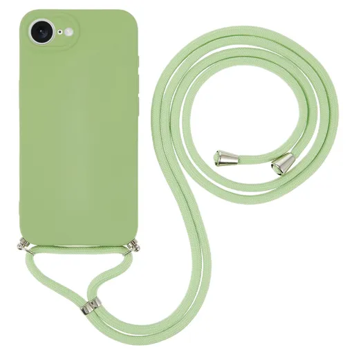 ROPE Kryt so šnúrkou Apple iPhone 16e svetlozelený