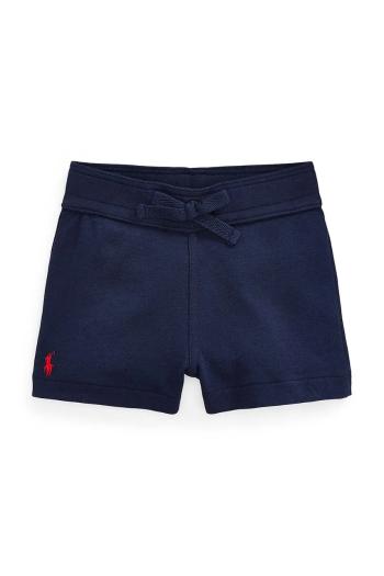 Detské bavlnené šortky Polo Ralph Lauren tmavomodrá farba, nastaviteľný pás 320743170001