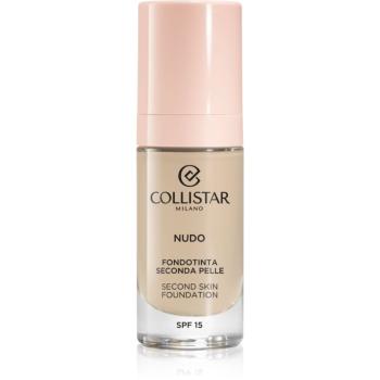 Collistar NUDO Second Skin Foundation SPF 15 rozjasňujúci hydratačný make-up s vyhladzujúcim efektom odtieň 1N Avorio 30 ml