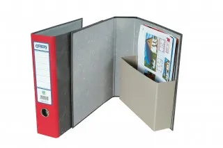 Zakladač archivačný s vreckom A4 7,5cm červený