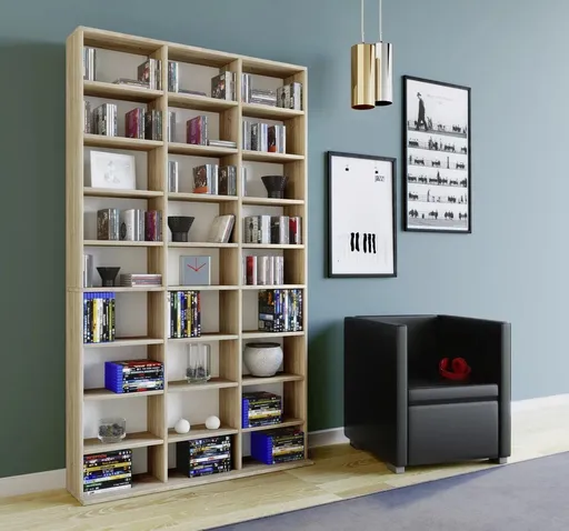 VCM Policový regál Megosa maxi, dub