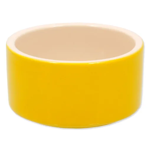 Miska Small Animals keramická pre králiky žltá 10x5cm
