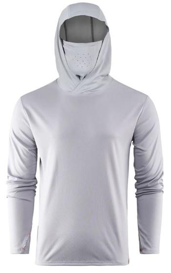 Grundéns tričko tough sun masked hoodie mist - xl