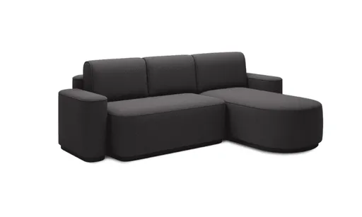 ArtElta Rohová sedacia súprava AURUMM | pravá Farba: Enjoy 05 (tmavá sivá)