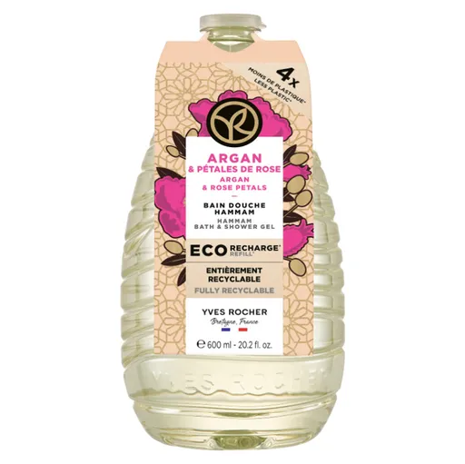 YVES ROCHER Sprchový gél Argan & ruža 600 ml