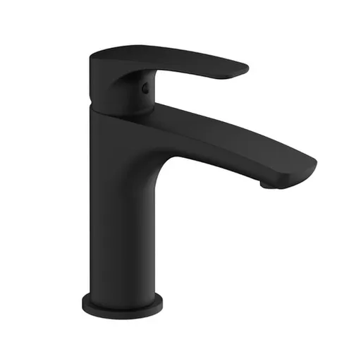 Umývadlová batéria SAT Project bez výpuste čierna matná SATBSPRO271C