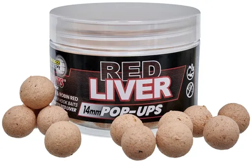 Starbaits plávajúce boilie red liver 50 g - 16 mm