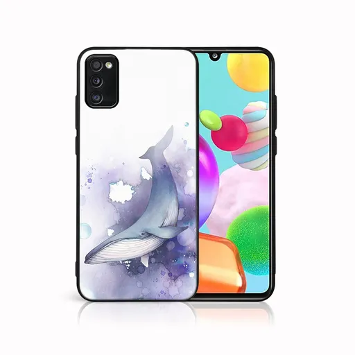 MY ART Ochranný obal pre Samsung Galaxy A41 WHALE (242)