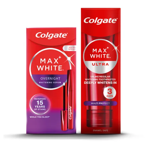 COLGATE Max White bieliaca zubná pasta 50 ml + bieliace pero 2,5 ml