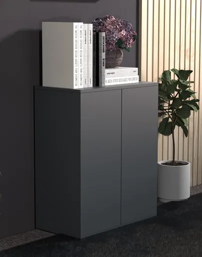 VCM Skříňka Dalosa 2-komorová, antracitová