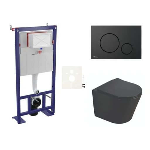 Cenovo zvýhodnený závesný WC set SAT do ľahkých stien / predstenová montáž + WC SAT Infinitio SIKOSSINB68