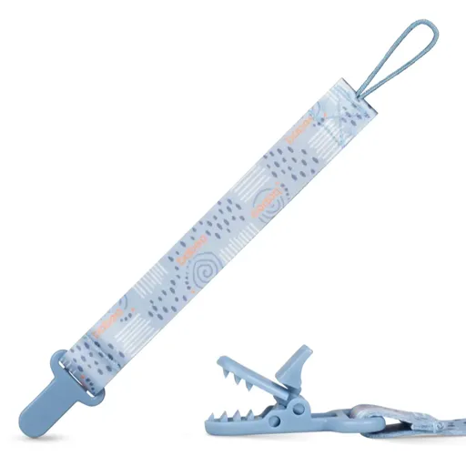Baboo Textile Soother Holder spona na cumlík Blue Haze 1 ks