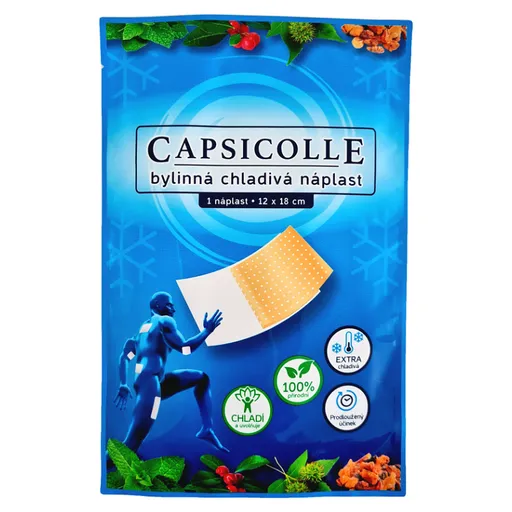 CAPSICOLLE bylinná chladivá náplasť 12 x 18 cm 1 ks
