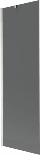 MEXEN/S - Next vaňová zástena FIX 60 x 150, grafit, nikel kartáčovaná 895-060-000-00-40-97