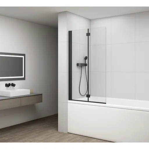 Polysan Rota vaňová zástena 150x120 cm čierna FB120