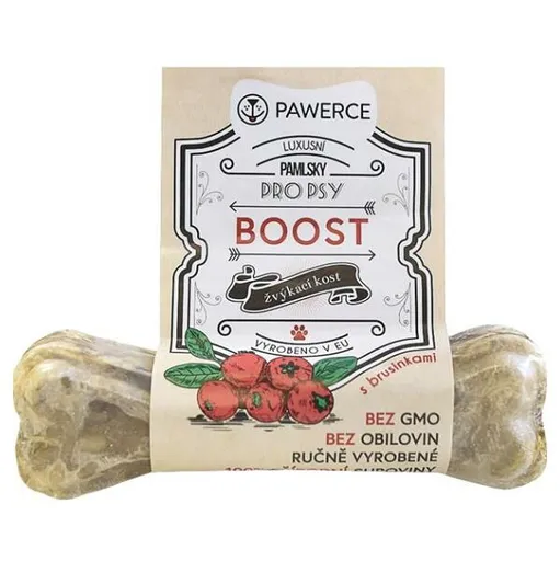 PAWERCE BOOST Žuvacia kosť plnená pre psov 1 ks, Veľkosť: S