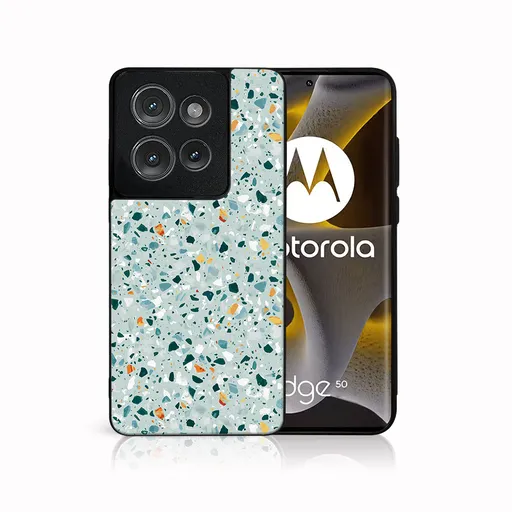 MY ART Ochranný kryt pre Motorola Edge 50 BLUE TERRAZZO (164)