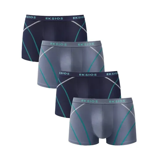 Boxerky s  kontrastným prešitím, súprava 4 ks.