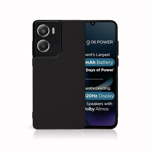 MY ART Ochranný kryt pre Motorola Moto G06 / G06 Power CARBON (231)