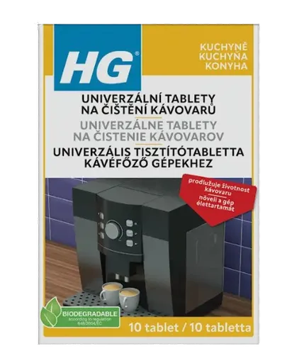 HG 637 - Univerzálne tablety na čistenie kávovarov 10 tabliet
