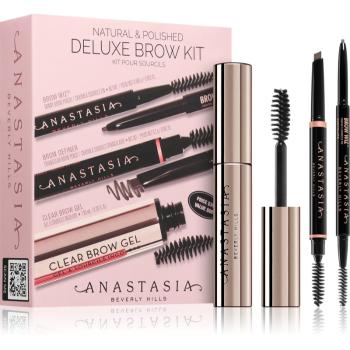 Anastasia Beverly Hills Natural & Polished Deluxe Brow Kit sada na obočie odtieň Taupe