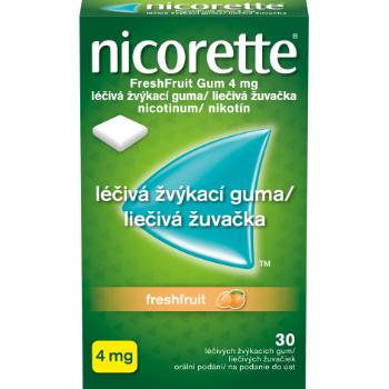 Nicorette Freshfruit Gum 4 mg gum.med.30 x 4 mg