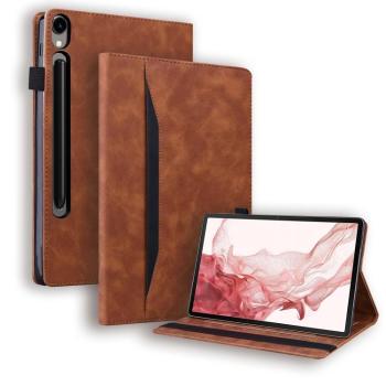FLATY Zaklápacie puzdro pre Samsung Galaxy Tab S10 FE+ hnedé