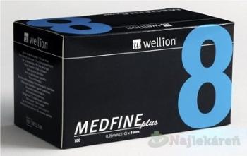 Wellion MEDFINE plus Penneedles 8mm ihla na aplikáciu inzulínu pomocou pera 100ks