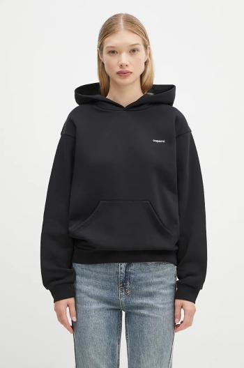 Mikina Coperni Logo Hoodie dámska, čierna farba, s kapucňou, s potlačou, COPJS15523