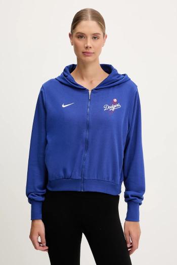 Mikina Nike Los Angeles Dodgers fialová farba, s kapucňou, s nášivkou, 035D-11TU-LD-HVV