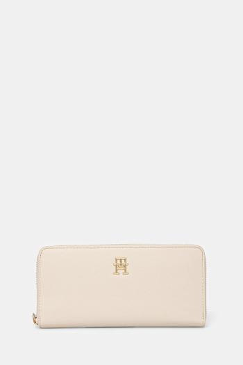 Peňaženka Tommy Hilfiger dámska, béžová farba, AW0AW17266