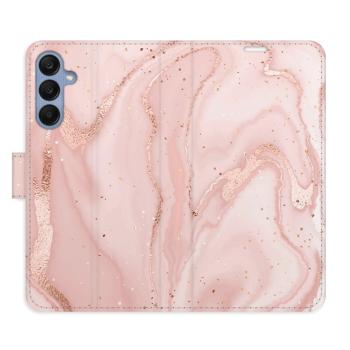 Flipové pouzdro iSaprio - RoseGold Marble - Samsung Galaxy A25 5G