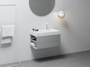 Skrinka pod umývadlo bez umývadla Ravak Lite 80 x43x45 cm smoke grey X000001877