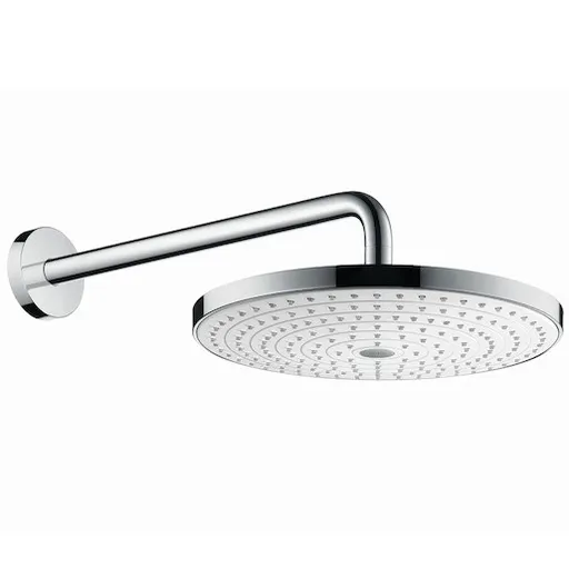 Hansgrohe Raindance Select S hlavová sprcha na stěnu vrátane sprchového ramená biela/chróm 27378400