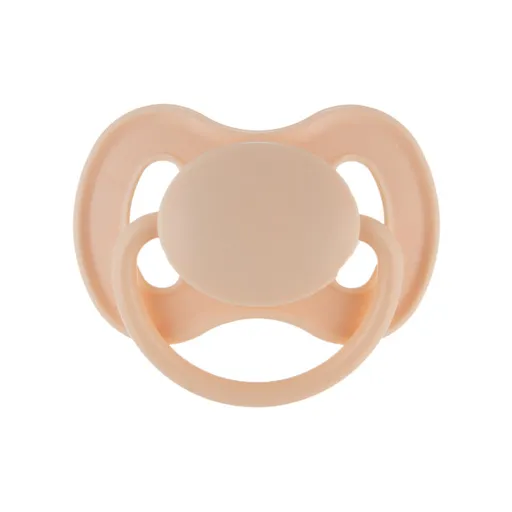 CANPOL BABIES Cumlík kaučukový s okrúhlou špičkou Nude 6-18m krémový