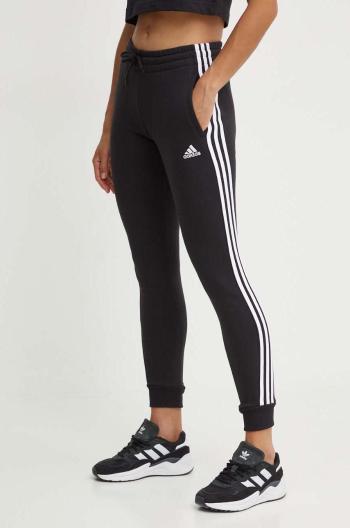 Tepláky adidas Essentials čierna farba, s nášivkou, HZ5753