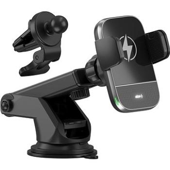 AlzaPower WF440 Magnetic Wireless Car Charger 15 W čierny (APW-CCWF440)