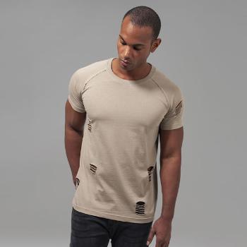 Urban Classics Ripped Raglan Tee warm sand - S