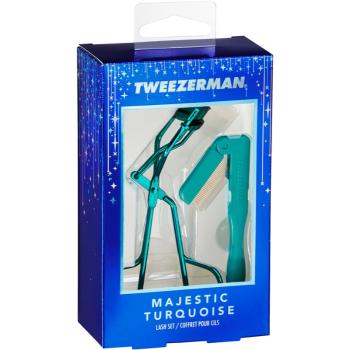 Tweezerman Majestic Turquoise darčeková sada na mihalnice