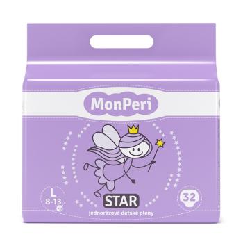 MonPeri Star L 8-13 kg dětské pleny 32 ks