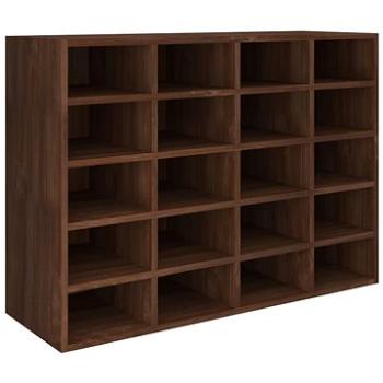Skrinka na topánky drevotrieska 92 × 30 × 67,5 cm hnedý dub, 340220