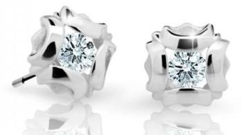 Cutie Jewellery Slušivé detské náušnice z bieleho zlata C2216-30-X-2 biela