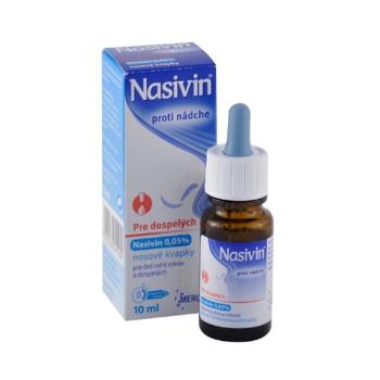 Nasivin kvapky 0,05 % proti nádche 10 ml