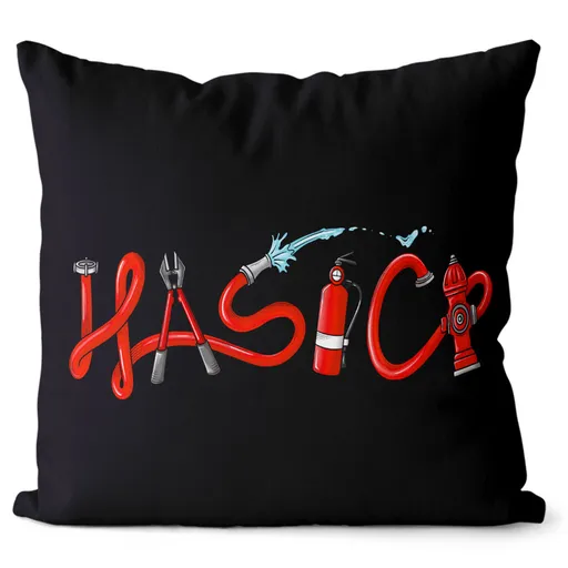 Vankúš Hasiči - red (Velikost: 40 x 40 cm)