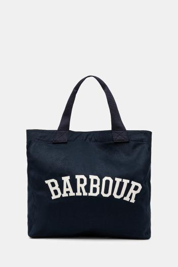 Bavlnená taška Barbour tmavomodrá farba, LBA0414NY91