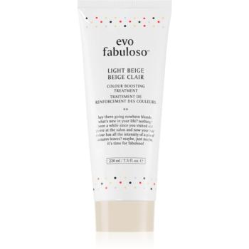 EVO Fabuloso Colour Boosting Treatment maska na vlasy pre zvýraznenie farby vlasov odtieň Light Beige 220 ml