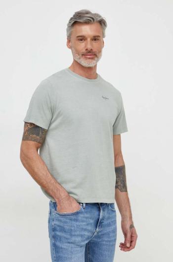 Bavlnené tričko Pepe Jeans Jacko pánske, zelená farba, jednofarebné, PM508664