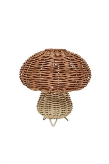 Stolná lampa OYOY Rattan Night Light béžová farba